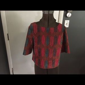 NWOT Anthropologie Porridge boxy top size small